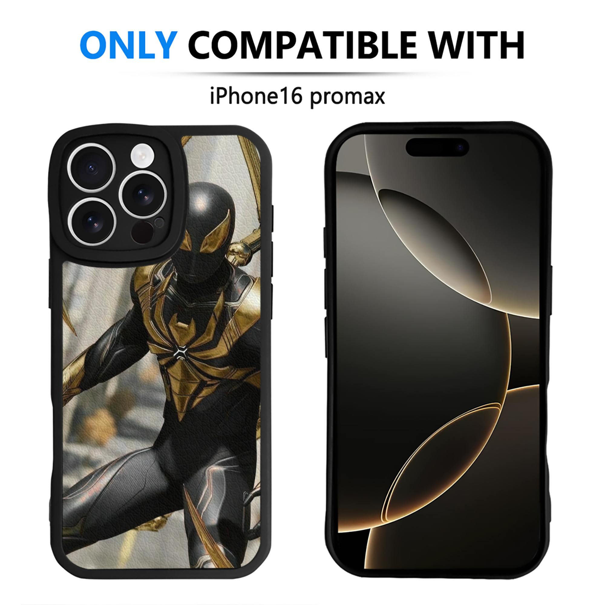 Spider Man スパイダーマン 【iPhone 16シリーズ対応】シリコンスマホケース（レザー調） 材質：シリコン